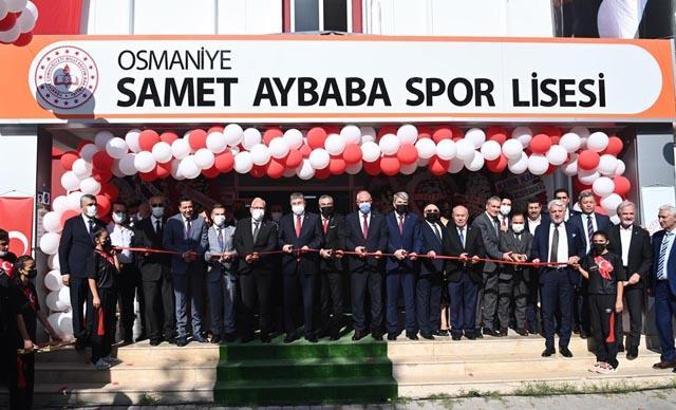 Osmaniye Samet Aybaba Spor Lisesi açıldı