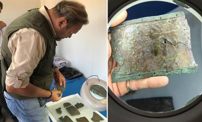 Satala'da Urartu savaşçısının bronz kemeri bulundu