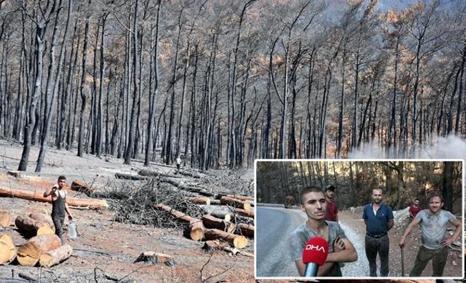 Marmaris'te bir ayda yangından zarar gören yaklaşık 500 hektar alan temizlendi