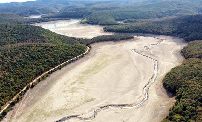 Trakya'da, İstanbul'un suyunu karşılayan barajlar kurudu