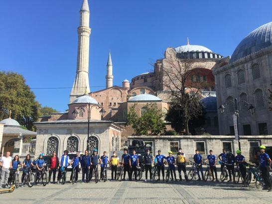 Avrupa Hareketlilik Haftası’nda bisikletle tarihi yolculuk yapıldı