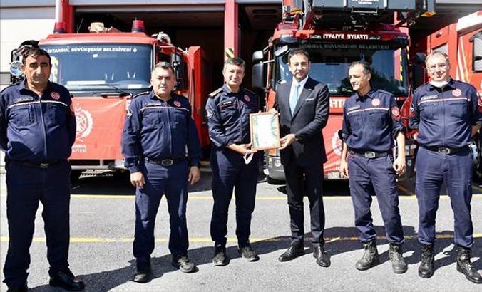 Beşiktaş Belediye Başkanı Rıza Akpolat’tan İtfaiye Grup Amirliği’ne ziyaret