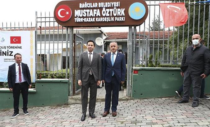 Bağcılar’da Mustafa Öztürk Türk Kazak Kardeşlik Parkı açıldı