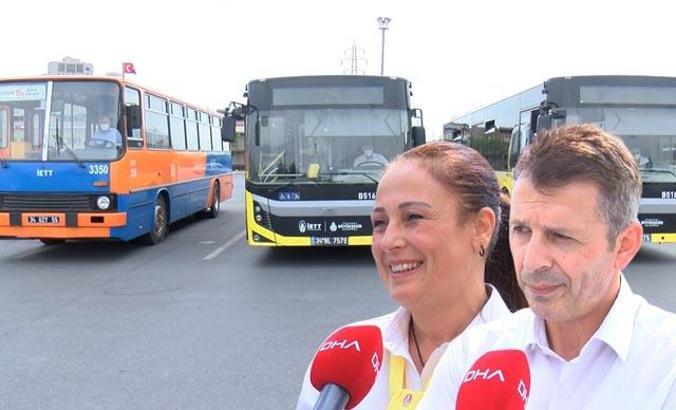 İETT tarihinin aynı hatta çalışan ilk şoför çifti
