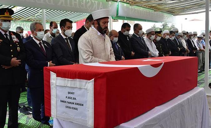 Şehit Erdem son yolculuğuna uğurlandı