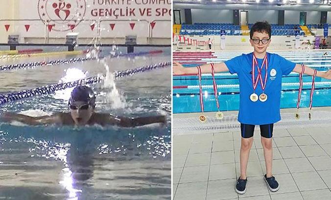 Yaman Rüzgar, yüzmede rekor üstüne rekor kırdı