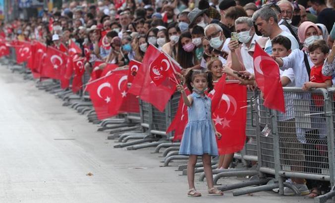 August 30th Victory Day is celebrated in Istanbul