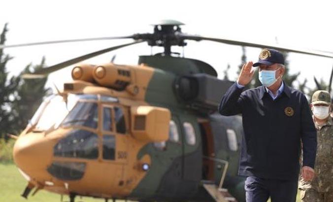 Bakan Akar, Tekirdağ'da incelemelerde bulundu