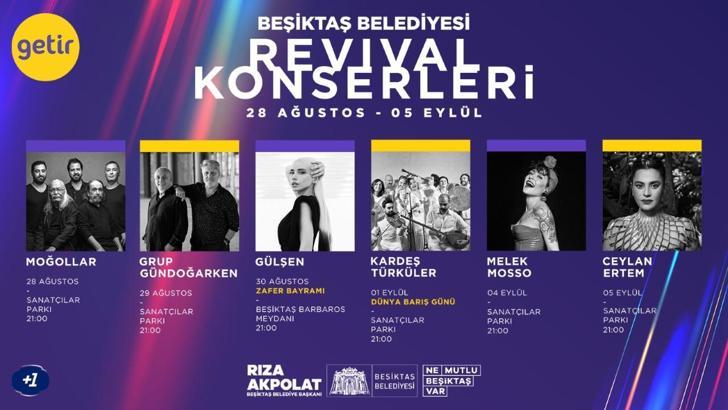 Beşiktaş’ta ‘Revival Konserleri’ başlıyor
