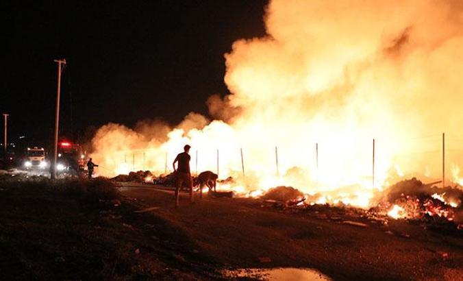 Yalova'da çöplük yangını