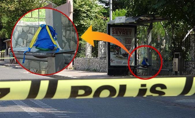 Otobüs durağındaki şüpheli çanta patlatılmadan müdahale etti