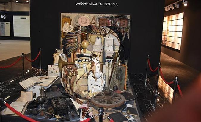 'Anamorfoz Atatürk Projesi' Marble Fuarı'nda ilgi gördü