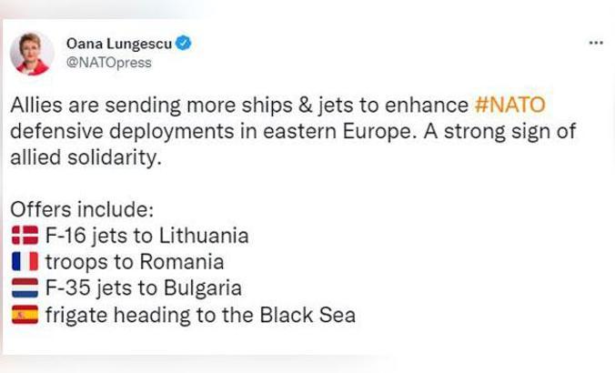 NATO’dan Doğu Avrupa’ya ek gemi ve uçak