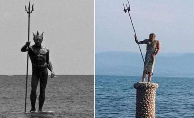 Sosyal medyanın son hedefi Sinop'un 'Poseidon heykeli'