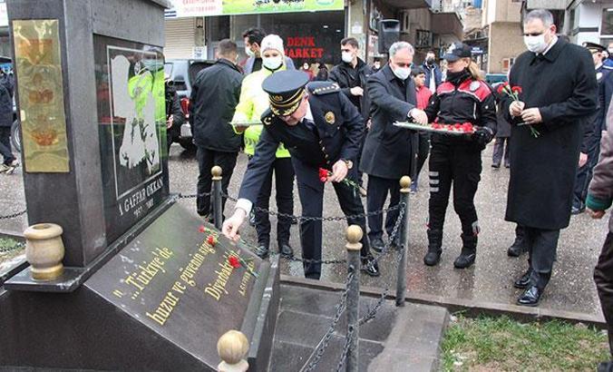 Şehit Emniyet Müdürü Gaffar Okkan ile 5 mesai arkadaşı anıldı