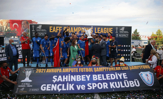 Şahinbey Belediyesi, Ampute Futbol Şampiyonlar Ligi şampiyonu