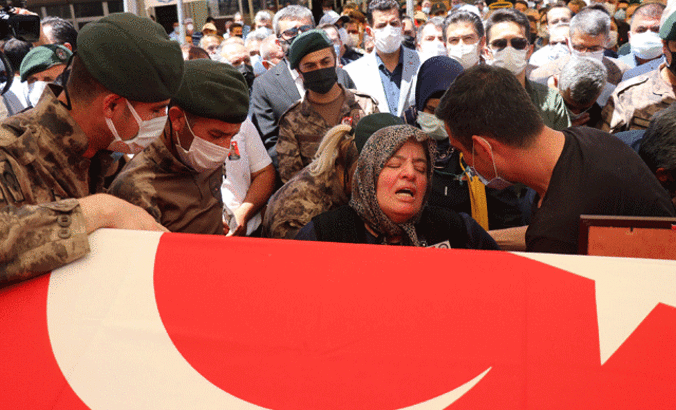 Şehit polis memuru Veli Kabalay, son yolculuğuna uğurlandı