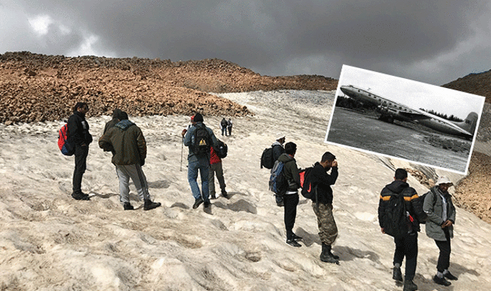 Van Gölü için Süphan'a tırmandılar, İngiliz uçağının parçalarını buldular