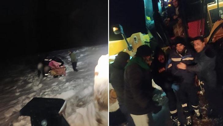 Van'da arızaya giden 4 elektrik şirketi çalışanı donmak üzereyken kurtarıldı