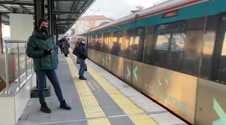 Suadiye'de Marmaray treninde arıza