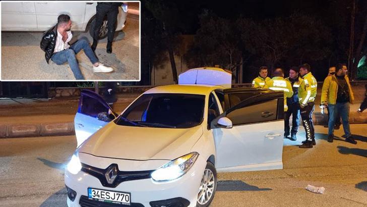 15 kilometre kaçan alkollü sürücüye, 15 bin 450 lira ceza kesildi