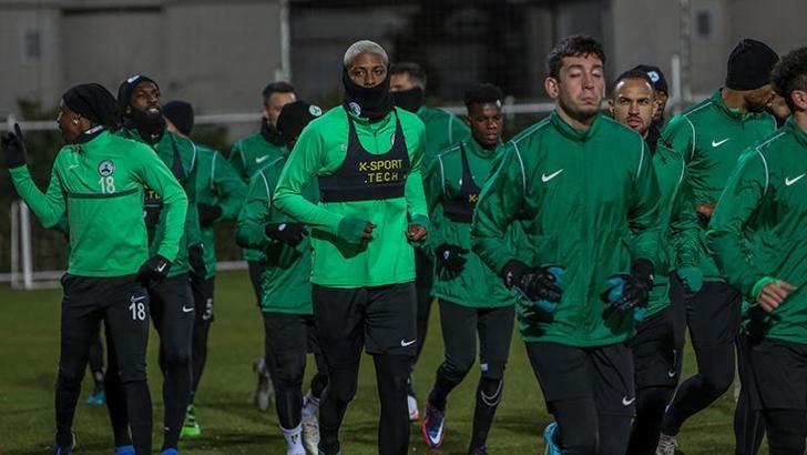 GZT Giresunspor'da yeni transfer Pyerre takımla ilk antrenmanına çıktı