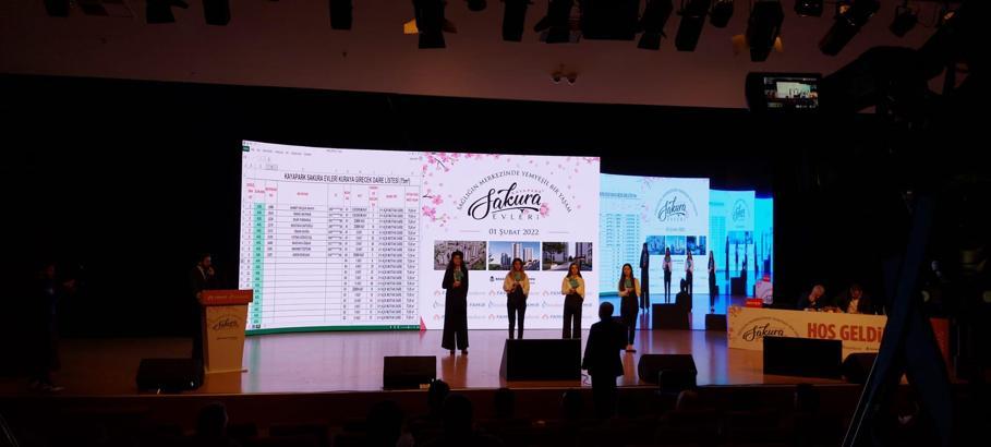 Kayapark Sakura Evleri’nde ilk hak sahipleri kura ile belirlendi