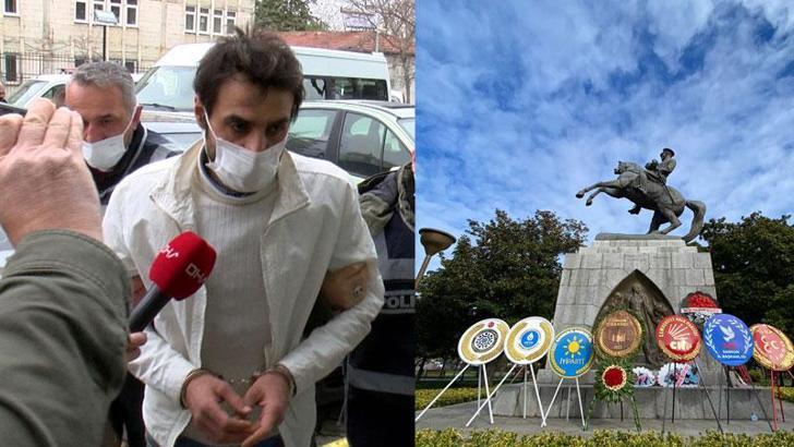 Atatürk Anıtı'na saldıran kuzenler, bir gün önce keşif yapmış