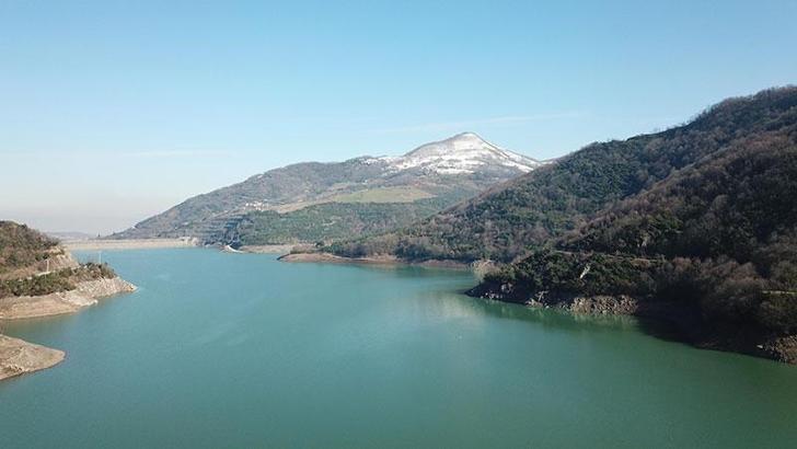 Yuvacık Barajı'nın su seviyesinde kar yağışıyla 2 kat artış