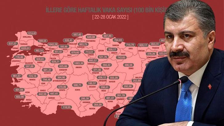 Bakan Koca, vaka sayısı en çok artan 10 ili açıkladı