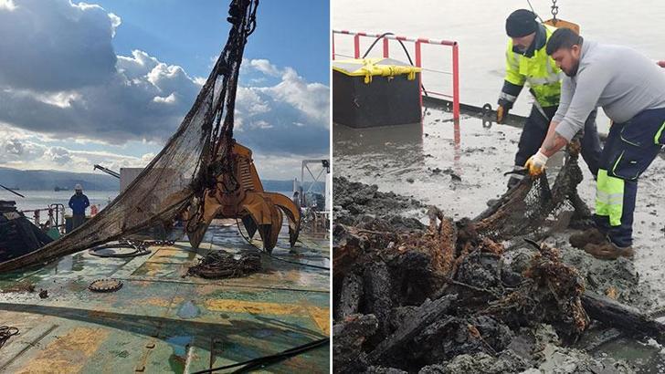 İzmit Körfezi'nden 6 dönüm ağ toplandı