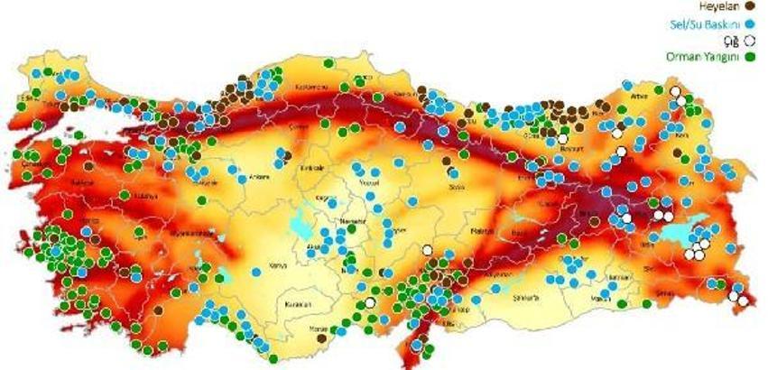 AFAD, Türkiye'nin 'afet risk haritası'nı çıkardı