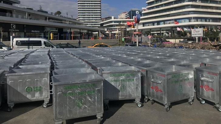 Güngören Belediyesi daha temiz ve sağlıklı bir çevre için 250 adet çöp konteyneri aldı
