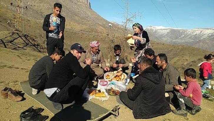 Kış ortasında Balkaya Dağları'nda piknik