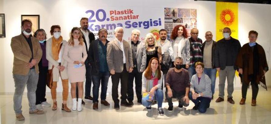 20 sanatçı, 20'nci karma sergide buluştu