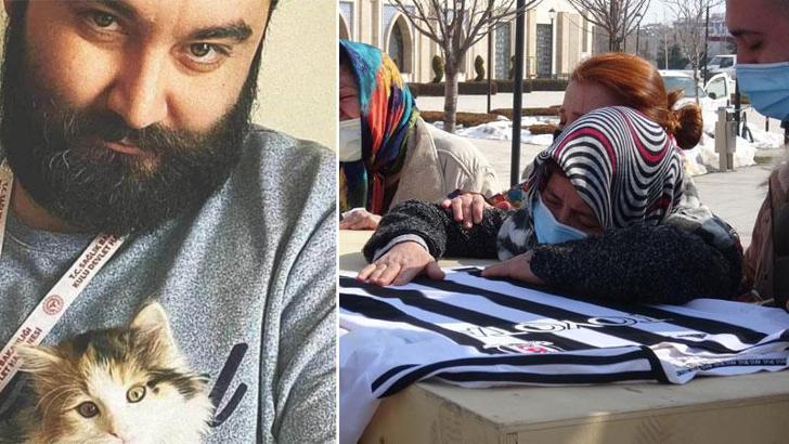 Koronavirüsten ölen erkek hemşire, Beşiktaş formasıyla uğurlandı