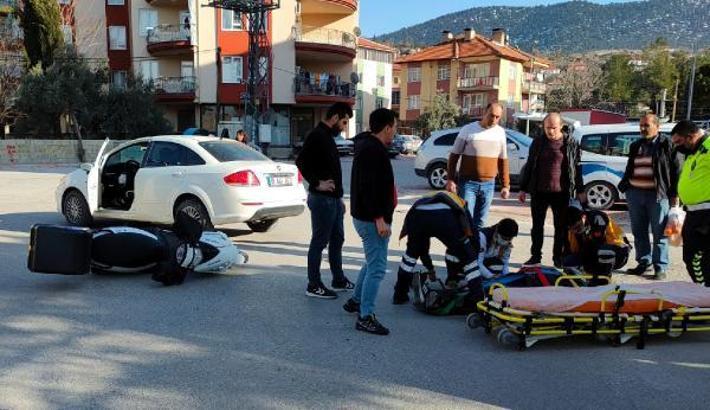 Bucak'ta trafik kazası: 1 yaralı