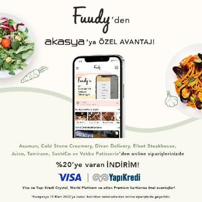 Akasya ile Fuudy’den iş birliği