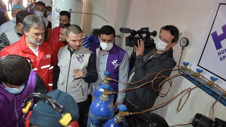 Türk Kızılay'dan İdlib'e oksijen dolum tesisi