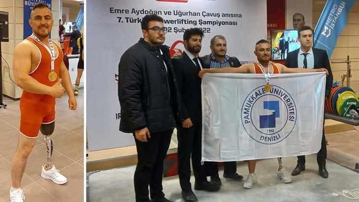 Denizlili engelli sporcudan büyük başarı