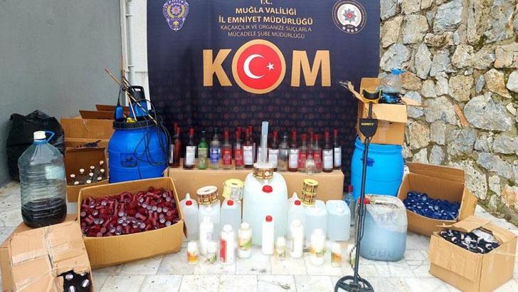 Sahte içki baskınında uçaksavar mermisi ele geçirildi