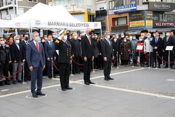 Atatürk'ün Marmaris'e gelişinin 87'nci yıl dönümü kutlandı