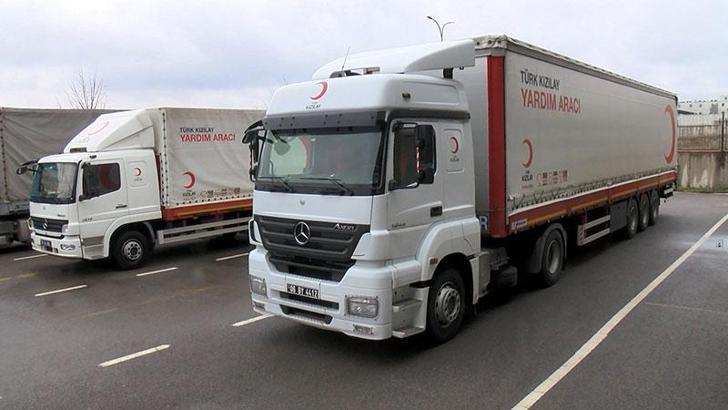 AFAD'ın yardım TIR'ları Ukrayna'ya ulaştı