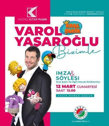 Kral Şakir'in çizeri Yaşaroğlu, Kepez Kitap Fuarı'nda
