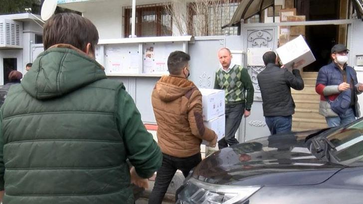 Ukrayna İstanbul Başkonsolosluğu'nda yardımlar toplanıyor