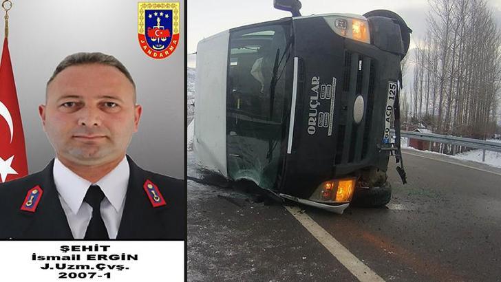 Tokat'ta askeri personel servisi devrildi: 1 şehit, 3 yaralı