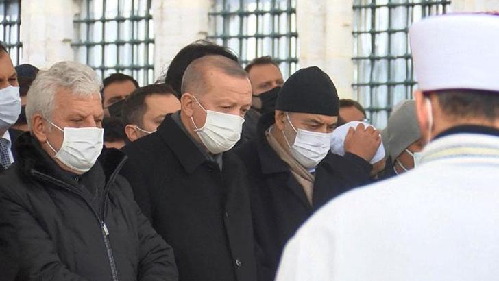 Cumhurbaşkanı Erdoğan Halit Çizmeci'nin cenaze törenine katıldı