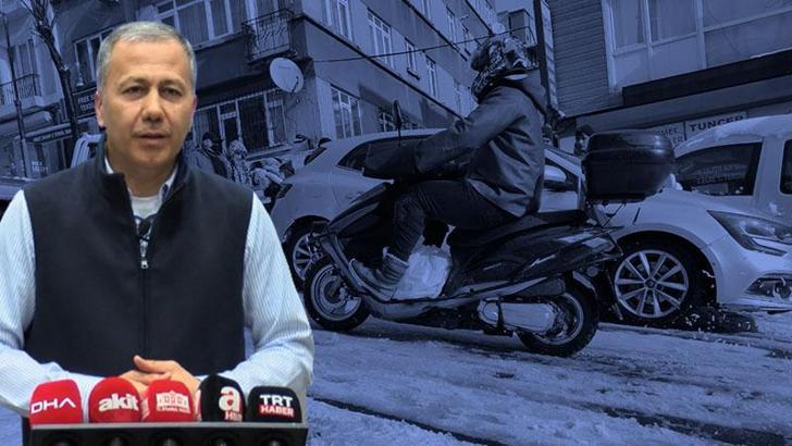 İstanbul Valisi Yerlikaya: Saat 19.00 itibariyle motokuryelik yapılmayacaktır