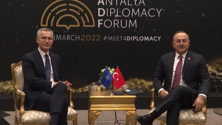 Foreign Minister Cavusoglu and NATO Secretary General Stoltenberg met in Antalya