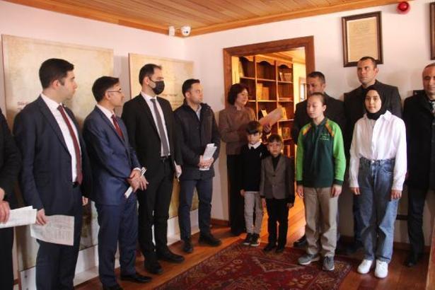 İstiklal Marşı’nı, Mehmet Akif Ersoy Evi ve Müzesi’nde okudular